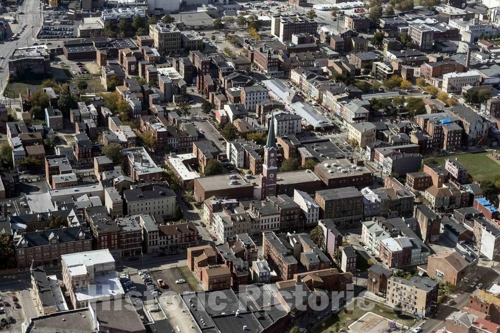 Photo- Aerial View of an Older Cincinnati, Ohio, Neighborhood 2 Fine Art Photo Reproduction