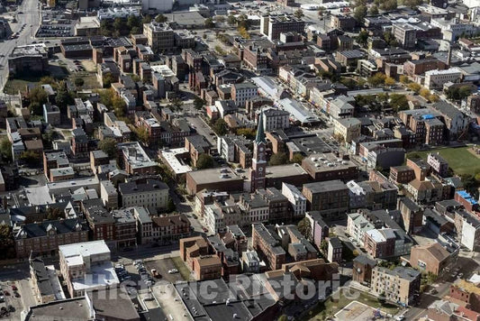 Photo- Aerial View of an Older Cincinnati, Ohio, Neighborhood 2 Fine Art Photo Reproduction