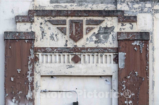 Photo- Remnants, with a focus on the company's signature"C" logo, of the old Crosley Building in Cincinnati, Ohio's industrial Camp Washington neighborhood 1 Fine Art Photo