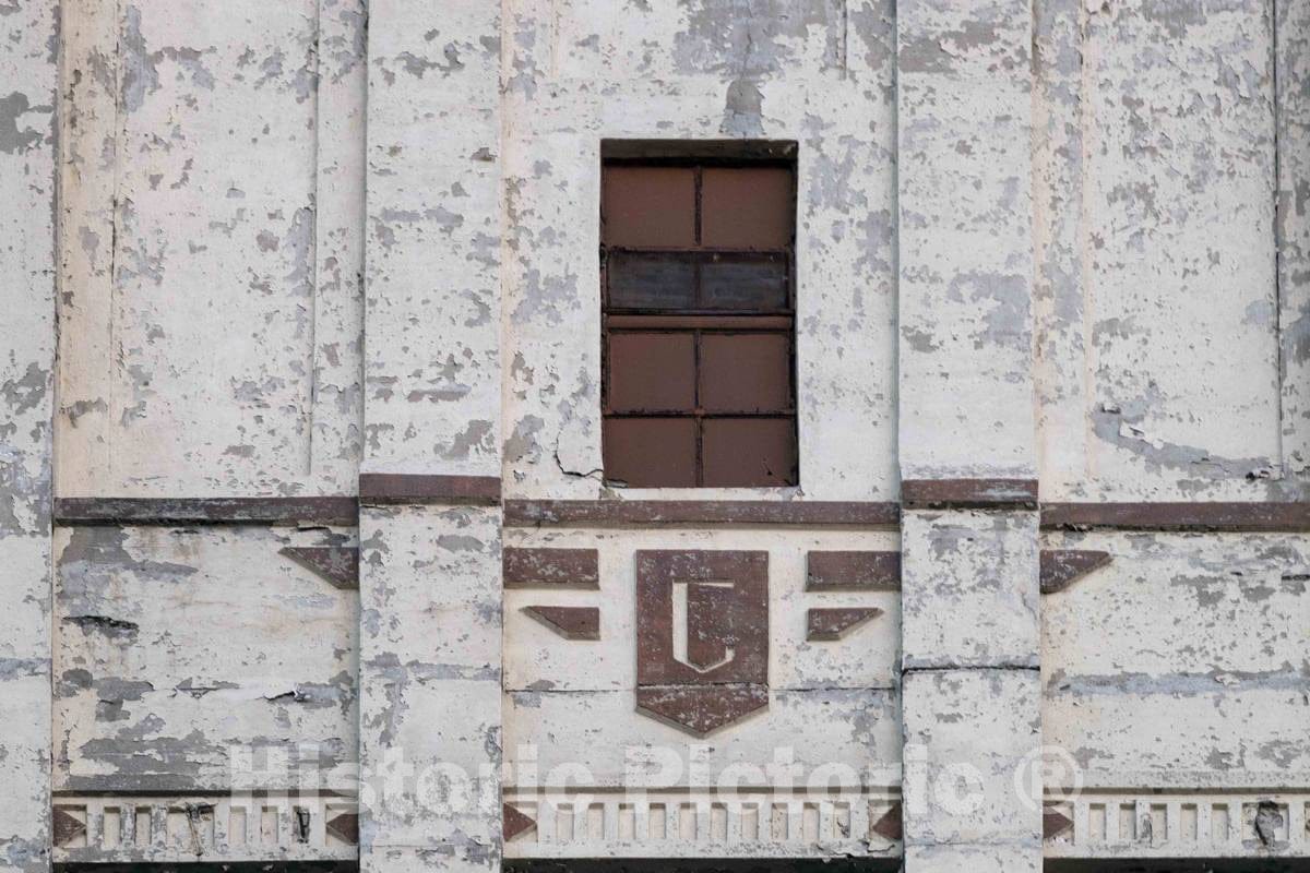 Photo- Remnants, with a Focus on The company's Signature C Logo, of The Old Crosley Building in Cincinnati, Ohio's Industrial Camp Washington Neighborhood 2 Fine Art Photo