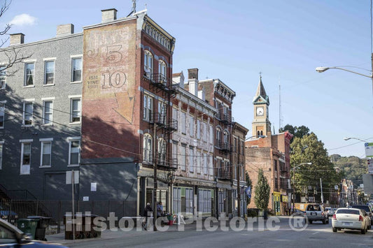 Photo- Shops and Other Small-Business Buildings in The Now-gentrified (in 2016) Over-The-Rhine Neighborhood of Cincinnati, Ohio 2 Fine Art Photo Reproduction