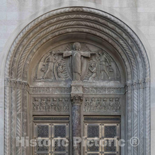 Photo- Doorway of St. Louis Catholic Church in Downtown Cincinnati, Ohio 2 Fine Art Photo Reproduction