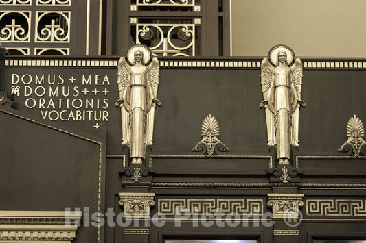 Photo - Architectural Details Inside The Saint Peter in Chains Catholic Cathedral in Cincinnati, Ohio- Fine Art Photo Reporduction