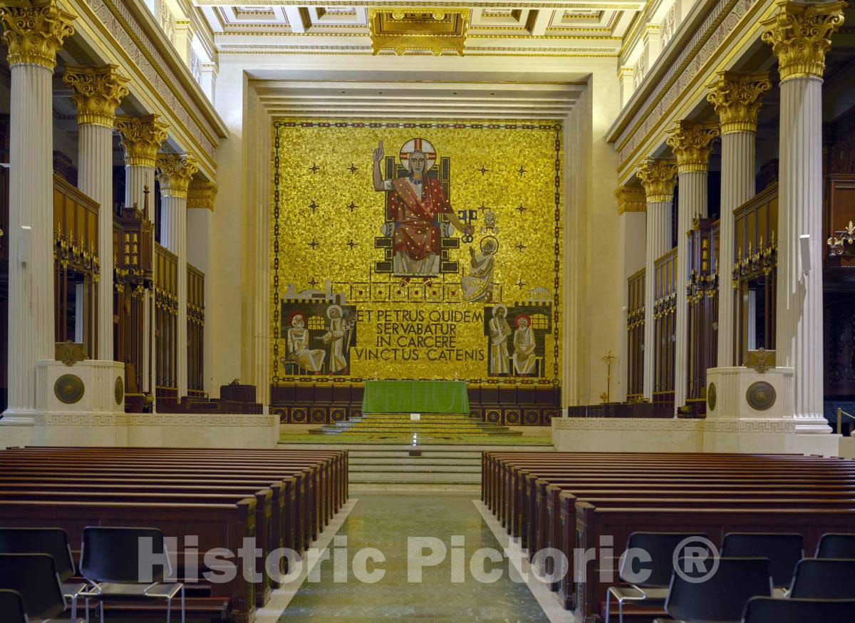 Photo- A Portion of The Sanctuary of The Saint Peter in Chains Catholic Cathedral in Cincinnati, Ohio 1 Fine Art Photo Reproduction