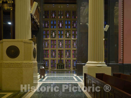 Photo- A Portion of The Sanctuary of The Saint Peter in Chains Catholic Cathedral in Cincinnati, Ohio 3 Fine Art Photo Reproduction