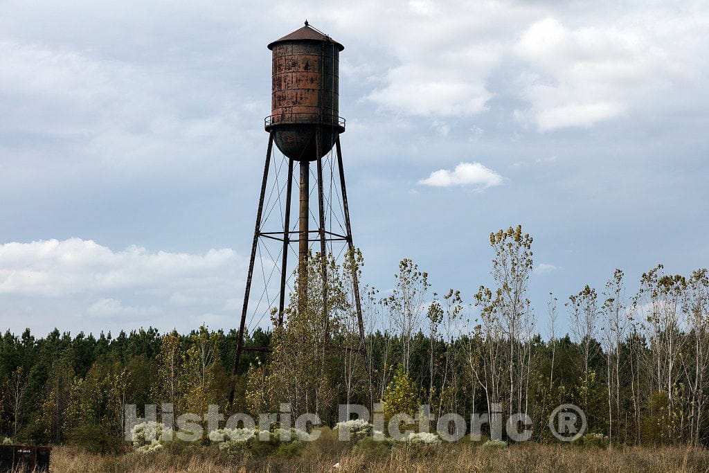Photo - Rusted Water Tower in Panola County, Mississippi- Fine Art Photo Reporduction