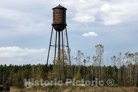 Photo - Rusted Water Tower in Panola County, Mississippi- Fine Art Photo Reporduction