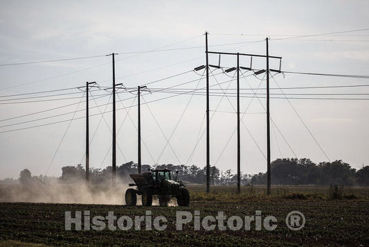 Photo - It's Fall in The Mississippi Delta, so It's time to Drop Cotton Seeds into The Newly Plowed furrows- Fine Art Photo Reporduction