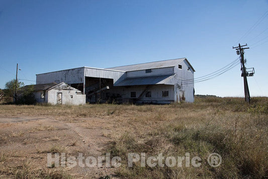 Photo - The Old, Defunct Murray Cotton Gin, Outside Rural Savage in Tate County, Mississippi- Fine Art Photo Reporduction