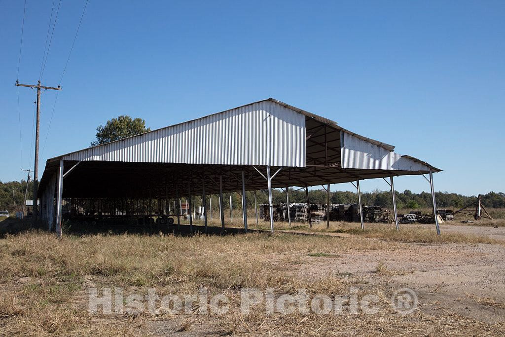 Photo - The Shade is no Longer Quite so Valuable at This Old Storage shelter at The Defunct Murray Cotton Gin, Outside Rural Savage in Tate County, Mississippi