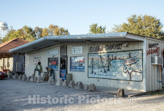 Photo- A Humble Blues Tourist Stop and Convenience Store in Alligator, an impoverished Mississippi Delta Town of 200 or so People in Rural Bolivar County 1 Fine Art Photo
