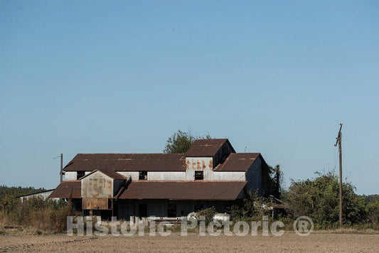 Photo - an Abandoned Cotton Mill in Rural Coahoma County, Mississippi- Fine Art Photo Reporduction