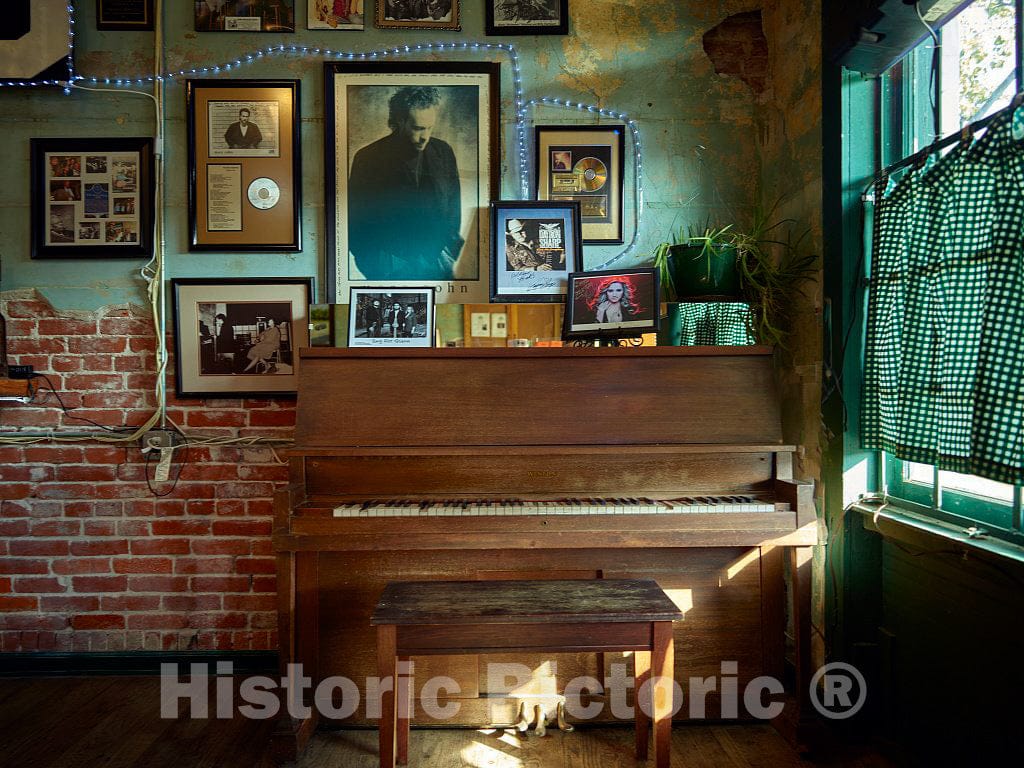 Photo - The Piano That Blues Legend Muriel Wilkins Long Played at The Hollywood Cafe in Robinsonville, Mississippi- Fine Art Photo Reporduction