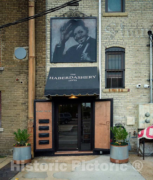 Photo - A Piece of The Old Paramount Theatre Building in Clarksdale, Mississippi, That Became loft Apartments- Fine Art Photo Reporduction