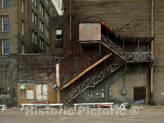 Photo - Rear Entrance to The Paramount Theatre, Opened in 1918 as The Marion Theatre, in Clarksdale, Mississippi- Fine Art Photo Reporduction