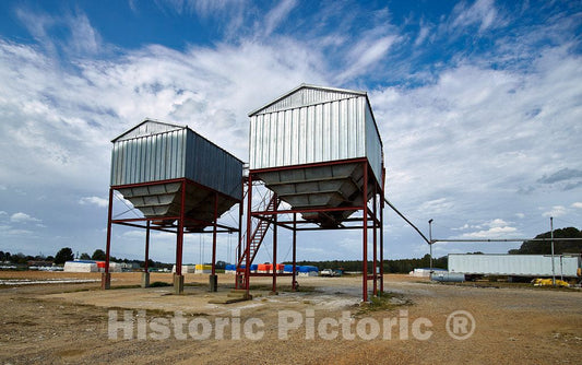 Photo - Twin Grain containers in Panaola County, Mississippi- Fine Art Photo Reporduction