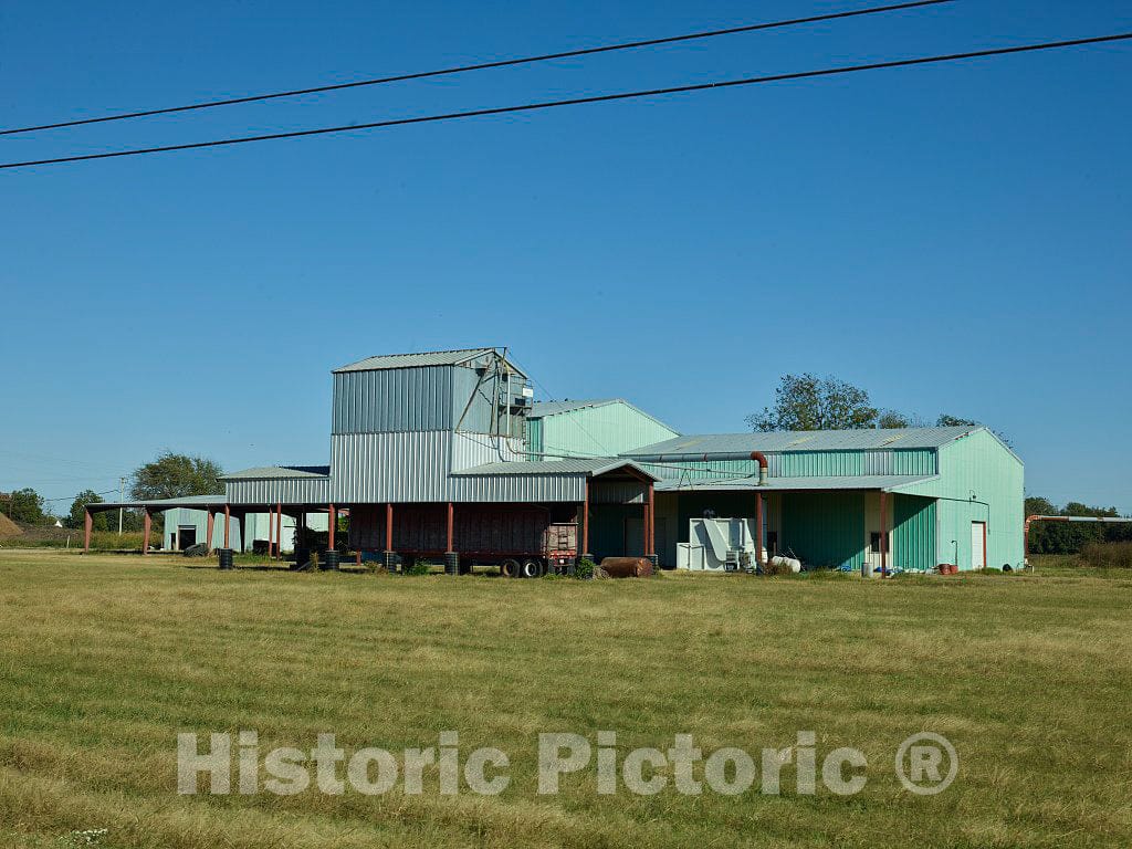Photo- Agricultural Sheds in Lula, Mississippi 1 Fine Art Photo Reproduction