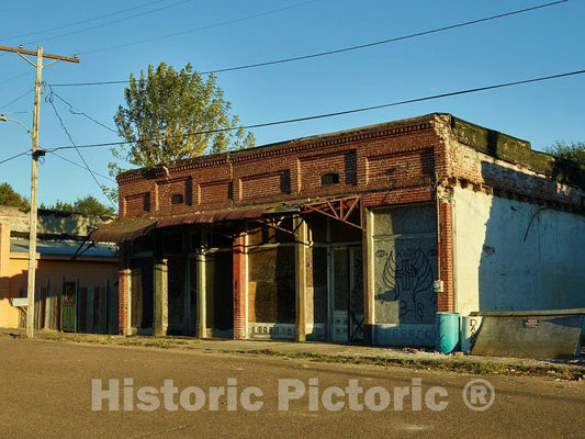 Photo - Old Building in Downtown Alligator, Mississippi- Fine Art Photo Reporduction