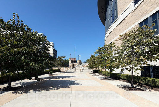 Photo - Exterior Front Walkway of The Nathaniel R. Jones Federal Building in Youngstown, Ohio- Fine Art Photo Reporduction