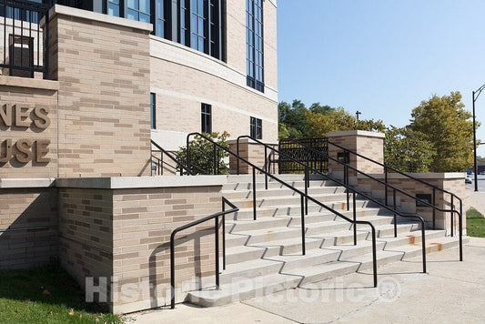 Photo - Exterior Stairs of The Nathaniel R. Jones Federal Building in Youngstown, Ohio- Fine Art Photo Reporduction