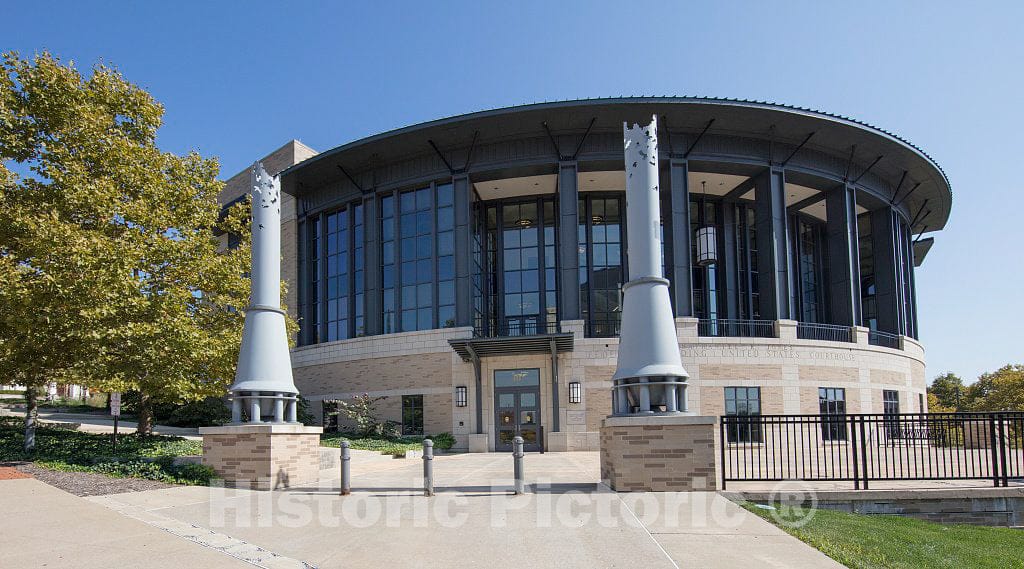 Photo- Front Exterior of The Nathaniel R. Jones Federal Building in Youngstown, Ohio 1 Fine Art Photo Reproduction