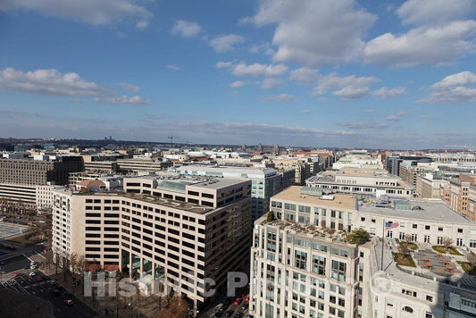 Photo- Views from The Tower of The Old Post Office Pavilion, Located at 1100 Pennsylvania Avenue NW, in Washington, D.C. 5 Fine Art Photo Reproduction