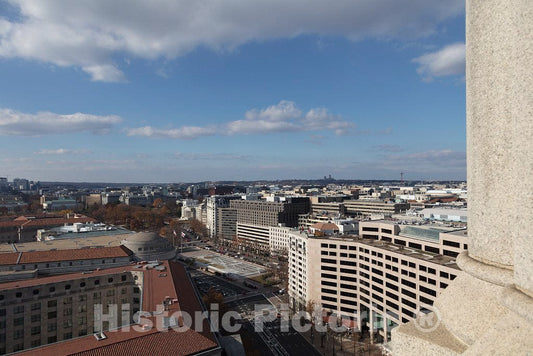 Photo- Views from The Tower of The Old Post Office Pavilion, Located at 1100 Pennsylvania Avenue NW, in Washington, D.C. 6 Fine Art Photo Reproduction