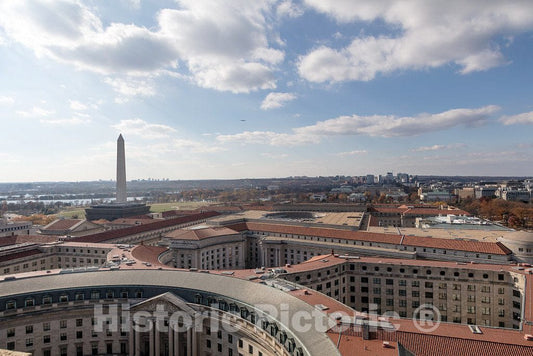 Photo- Views from The Tower of The Old Post Office Pavilion, Located at 1100 Pennsylvania Avenue NW, in Washington, D.C. 8 Fine Art Photo Reproduction
