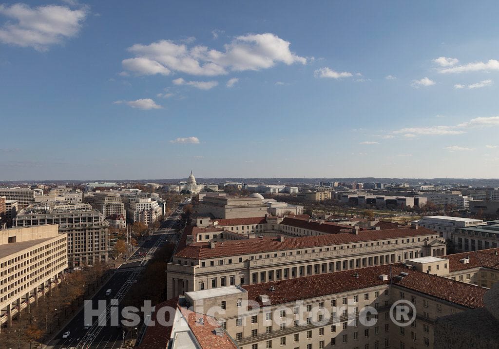 Photo- Views from The Tower of The Old Post Office Pavilion, Located at 1100 Pennsylvania Avenue NW, in Washington, D.C. 10 Fine Art Photo Reproduction