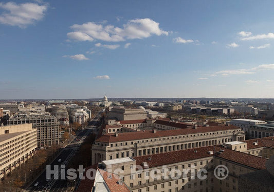 Photo- Views from The Tower of The Old Post Office Pavilion, Located at 1100 Pennsylvania Avenue NW, in Washington, D.C. 10 Fine Art Photo Reproduction