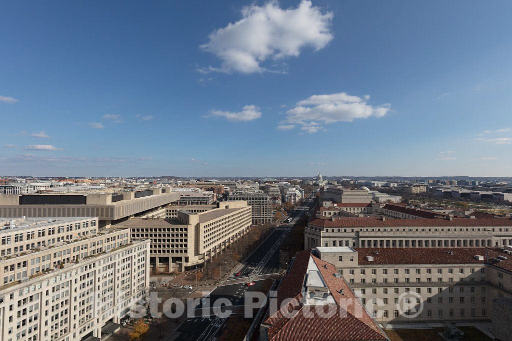 Photo- Views from The Tower of The Old Post Office Pavilion, Located at 1100 Pennsylvania Avenue NW, in Washington, D.C. 11 Fine Art Photo Reproduction