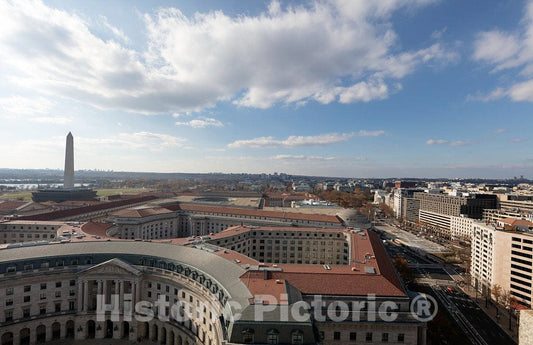 Photo- Views from The Tower of The Old Post Office Pavilion, Located at 1100 Pennsylvania Avenue NW, in Washington, D.C. 12 Fine Art Photo Reproduction