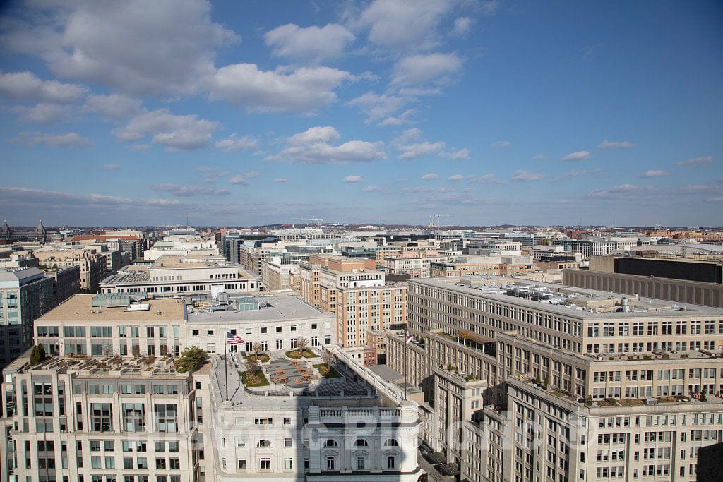 Photo- Views from The Tower of The Old Post Office Pavilion, Located at 1100 Pennsylvania Avenue NW, in Washington, D.C. 1 Fine Art Photo Reproduction