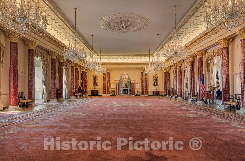 Photograph - The Benjamin Franklin State Dining Room, one of The Diplomatic Reception Rooms in The Harry S. Truman Federal Building which is The Headquarters of The Department of State 1