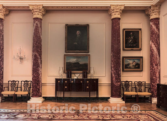 Photograph - The Benjamin Franklin State Dining Room, one of the diplomatic reception rooms in the Harry S. Truman Federal Building which is the headquarters of the Department of State 2