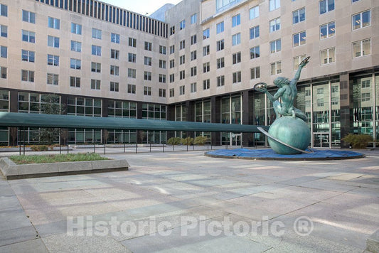 Photo- The South Courtyard of The Harry S. Truman Federal Building which is The Headquarters of The Department of State 1 Fine Art Photo Reproduction