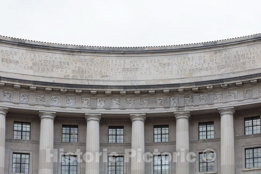 Photo- Exterior of The William Jefferson Clinton Federal Building in The Federal Triangle in Washington, D.C. 2 Fine Art Photo Reproduction