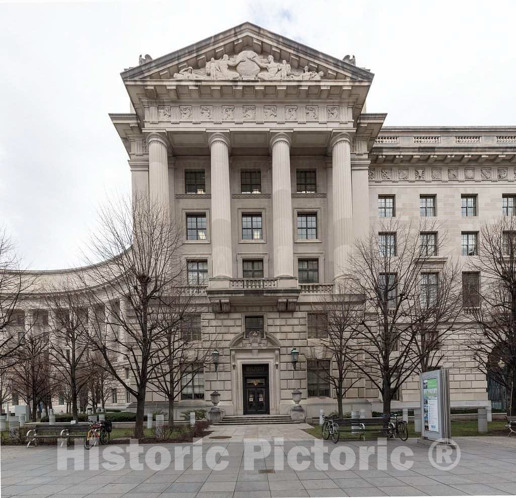 Photo- Exterior View of The William Jefferson Clinton Federal Building in The Federal Triangle in Washington, D.C. 3 Fine Art Photo Reproduction