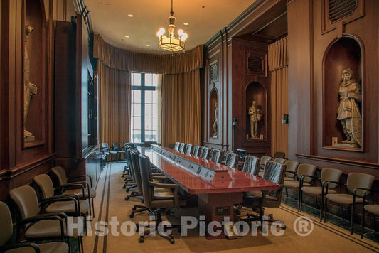 Photo - Conference Room in The William Jefferson Clinton Federal Building in The Federal Triangle in Washington, D.C.- Fine Art Photo Reporduction