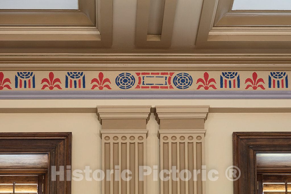 Photo- Architectural Details. The Charles E. Simons Jr. Federal Court House, Named for District Court Judge Charles Earl Simons Jr. in 1986, Located in Aiken, South Carolina