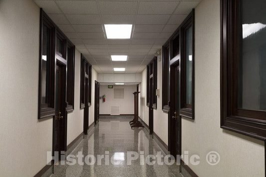 Photo - Corridor in The Charles E. Simons Jr. Federal Court House, Named for District Court Judge Charles Earl Simons Jr. in 1986, Located in Aiken, South Carolina