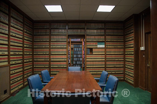 Photo - Library in the Charles E. Simons Jr. Federal Court House, named for District Court Judge Charles Earl Simons Jr. in 1986, located in Aiken, South Carolina