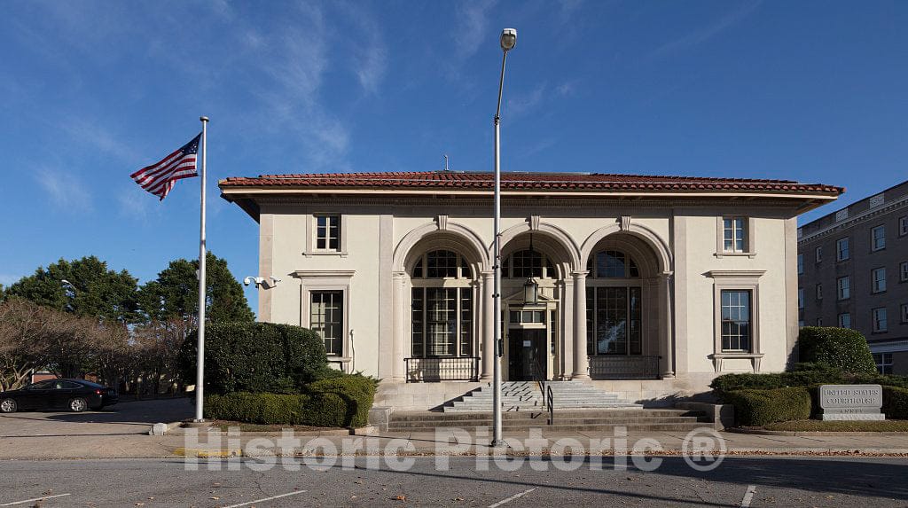 Photo - Front View. Historic Pitt County Courthouse Annex in Greenville, North Carolina- Fine Art Photo Reporduction
