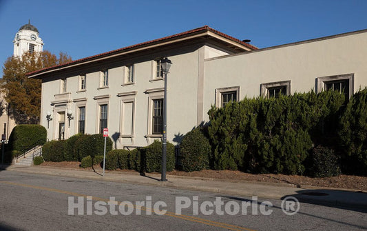 Photo- Side View, Exterior. Historic Pitt County Courthouse in Greenville, North Carolina 2 Fine Art Photo Reproduction