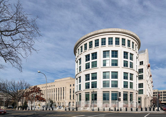 Photo- Exterior view of the historic E. Barrett Prettyman Federal Courthouse which houses the U.S. District Court and U.S 2 Fine Art Photo Reproduction