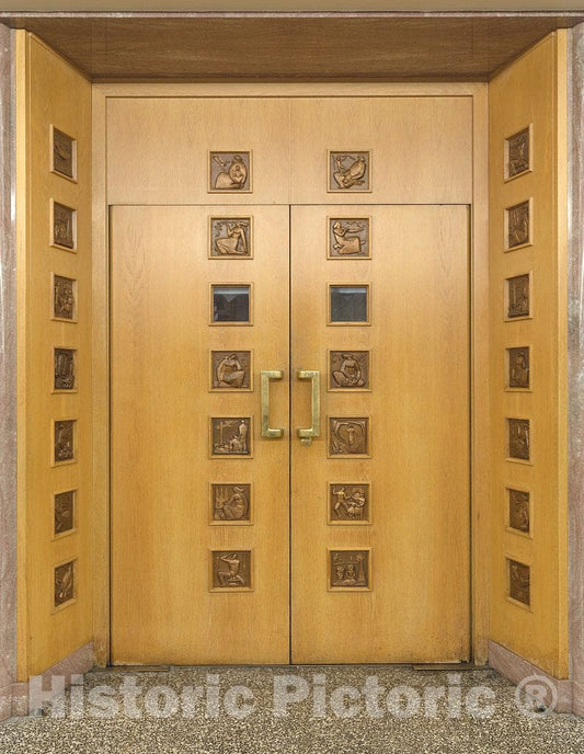 Photo- Doors at The Historic E. Barrett Prettyman Federal Courthouse which Houses The U.S. District Court and U.S. Court of Appeals for The District of Columbia Circuit, and The U.S
