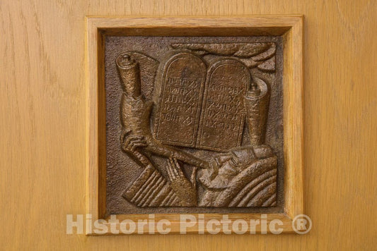 Photo- Bronze Plaque at The Historic E. Barrett Prettyman Federal Courthouse which Houses The U.S. District Court and U.S 1 Fine Art Photo Reproduction