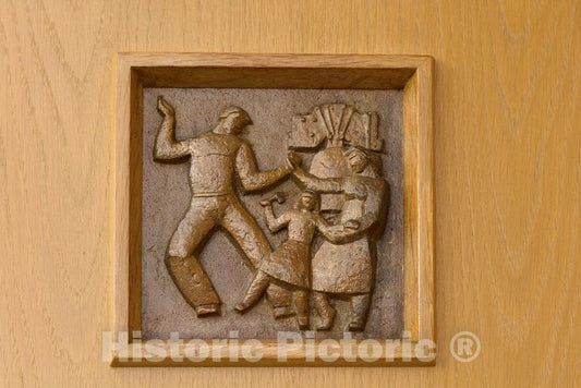 Photo- Bronze Plaque at The Historic E. Barrett Prettyman Federal Courthouse which Houses The U.S. District Court and U.S 2 Fine Art Photo Reproduction