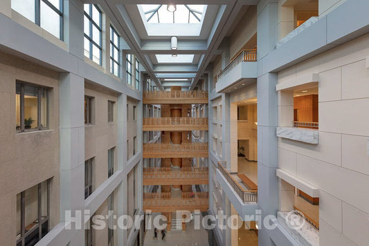Photo- The historic E. Barrett Prettyman Federal Courthouse which houses the U.S. District Court and U.S. Court of Appeals for the District of Columbia Circuit, and the U.S