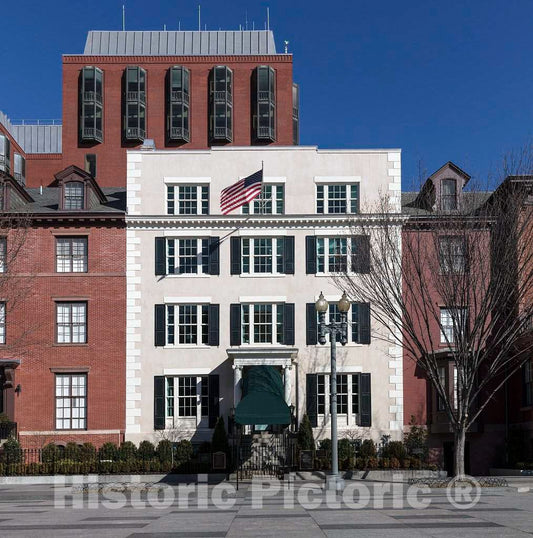 Photo- Exterior View of The President's Guest House, or Blair House is Located at 704 Jackson Place, Washington, D.C. 3 Fine Art Photo Reproduction